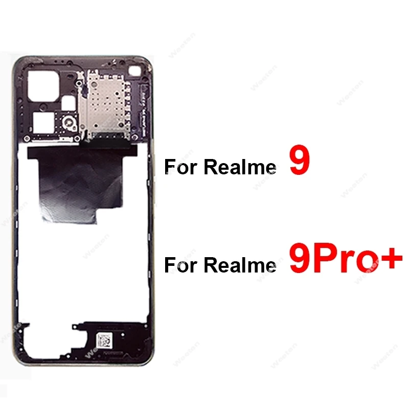 Middle Housing Frame For Realme 9 4G 9 Pro Plus Middle Housing Frame Cover Holder Bezel with Side Button with NFC Parts