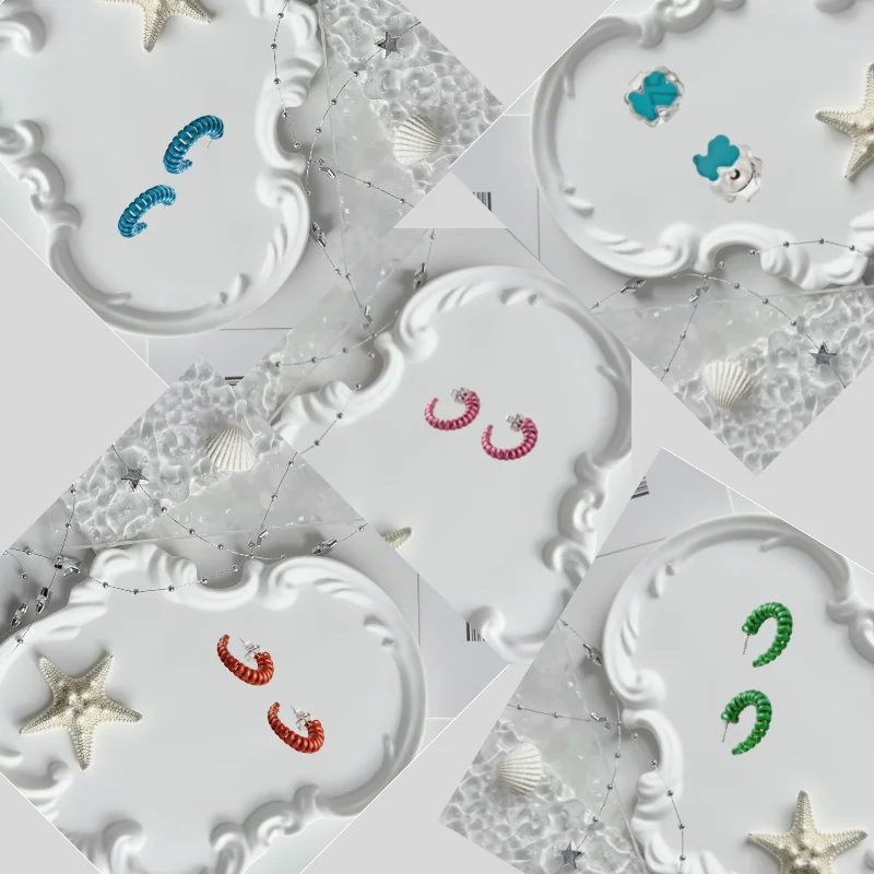 

Minimalist Geometric Earrings 925 Silver Triangle Circle Earrings Versatile for Office or Party