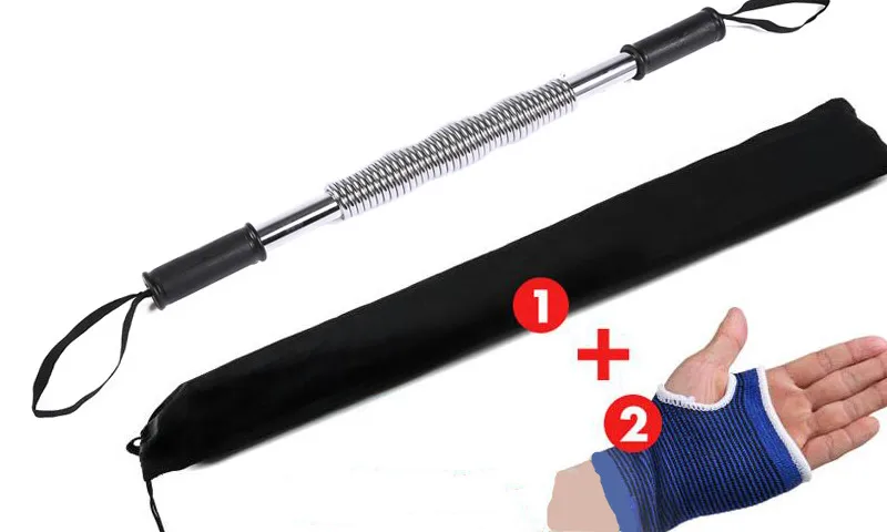 Heavy Duty Power Muscle Twister Shoulder Chest Abs Expander Spring Arm Strength Bar