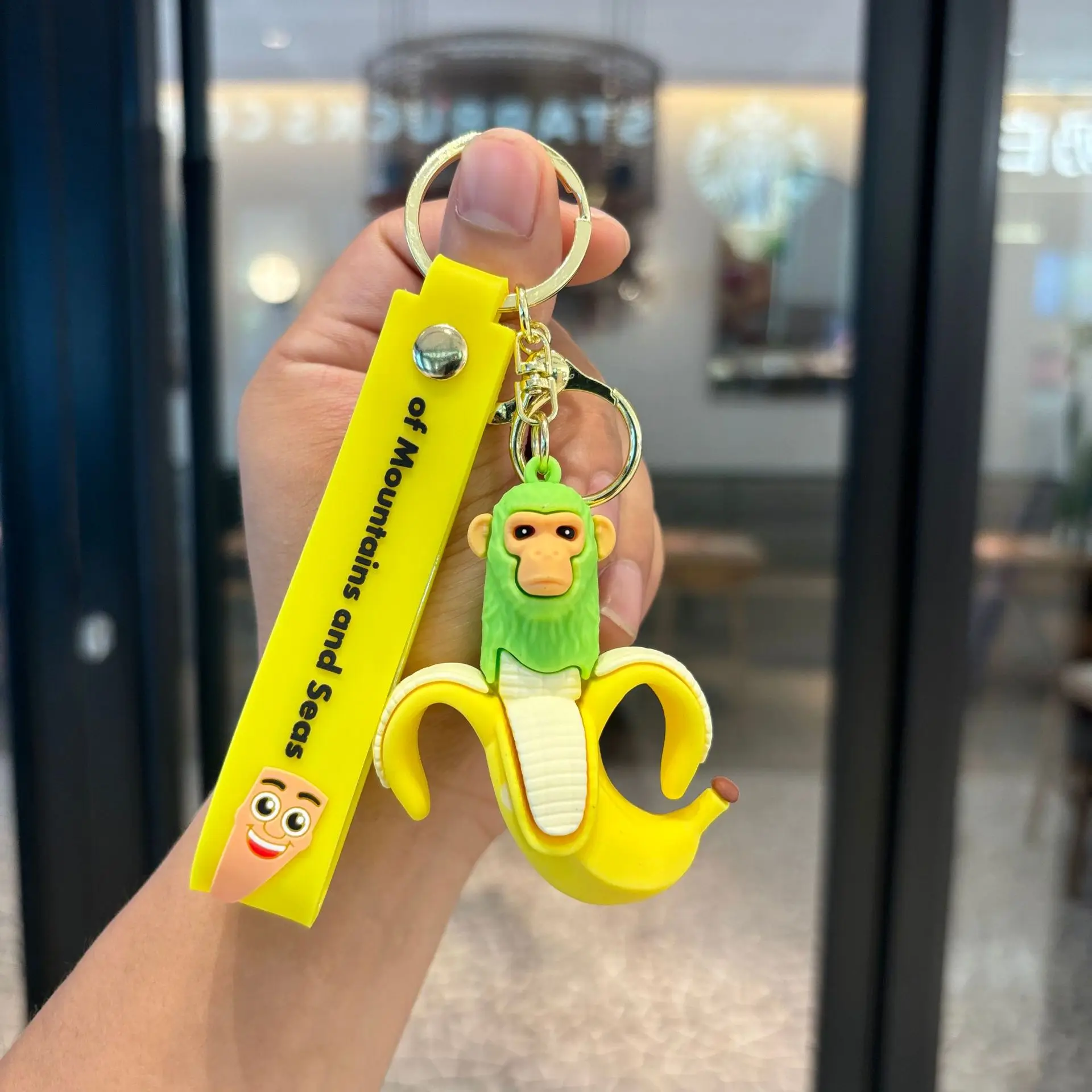 عالية الجودة موانا دمية شان هاي جينغ الشكل سلسلة مفاتيح من السيليكون حقيبة اكسسوارات السيارات مخلب آلة هدية