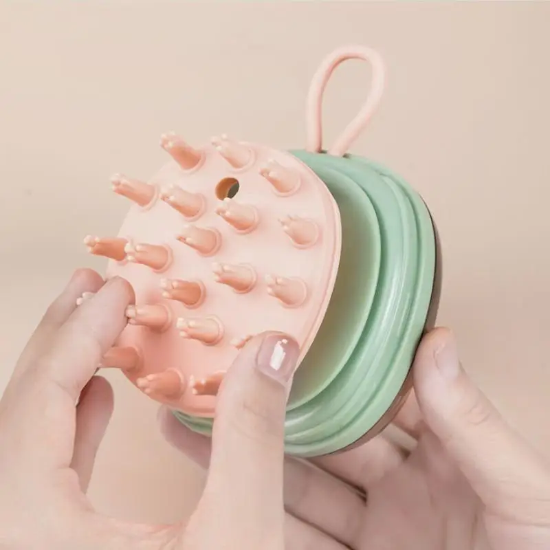 Massager Brush Shampoo Scalp Hair Massager Comb With Shampoo Dispenser Bath Brush Shampoo Massager Scalp Acupuncture Point
