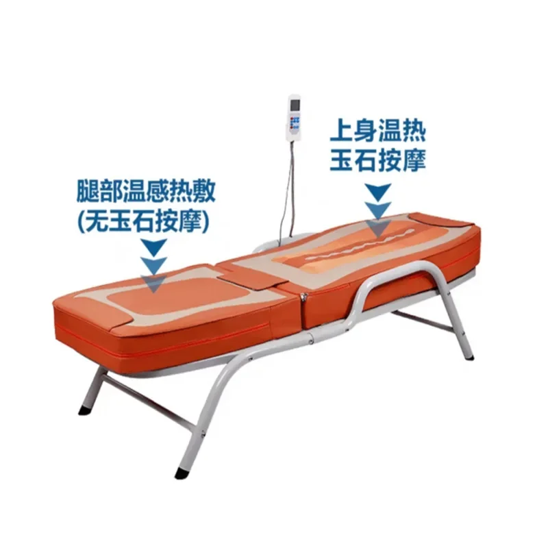 Warm massage bed half-length iron frame bed warm jade massage bed multifunctional jade heating electric massage equipment