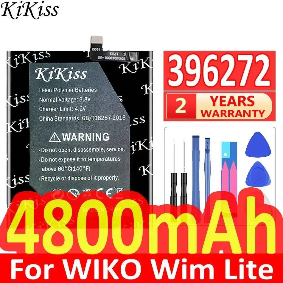 

Для BQ BQ-5504 Wiko View Prime Upulse Lite Safe 4800 мАч 396272 аккумулятор мобильного телефона