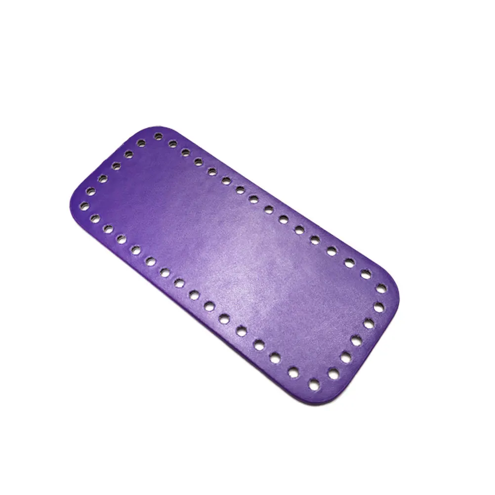 

PU DIY Bag Bottom Crochet Base Gloss Lamination Durable Pouch Bottom Shaper Pad Handmade Sewing Accessories Purple