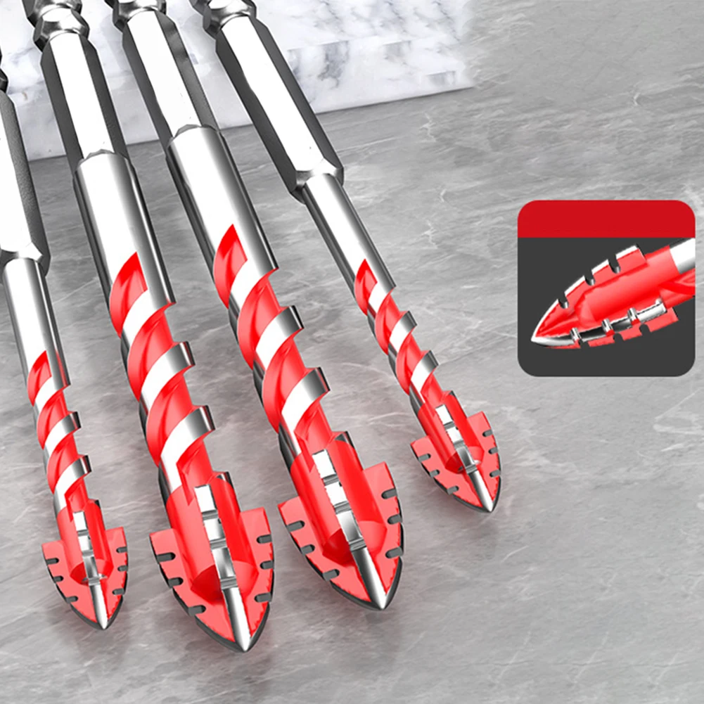 

5PCS 6/6/8/10/12mm Drill Bits Carbide Drilling For Wall Glass Wood Metal Tiles Drill Bits Saw Blades Cutting Tool