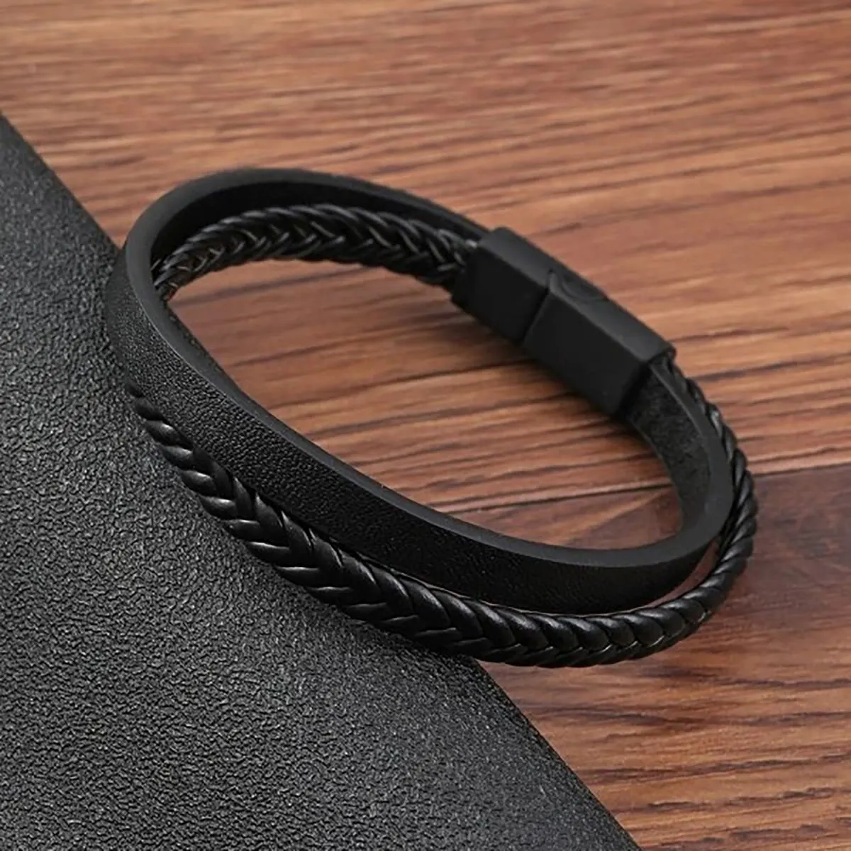 Multi-stijl PU-leer tweelaagse magnetische armband Heren Volwassen zaken Geef mannen Het beste cadeau voor mannen