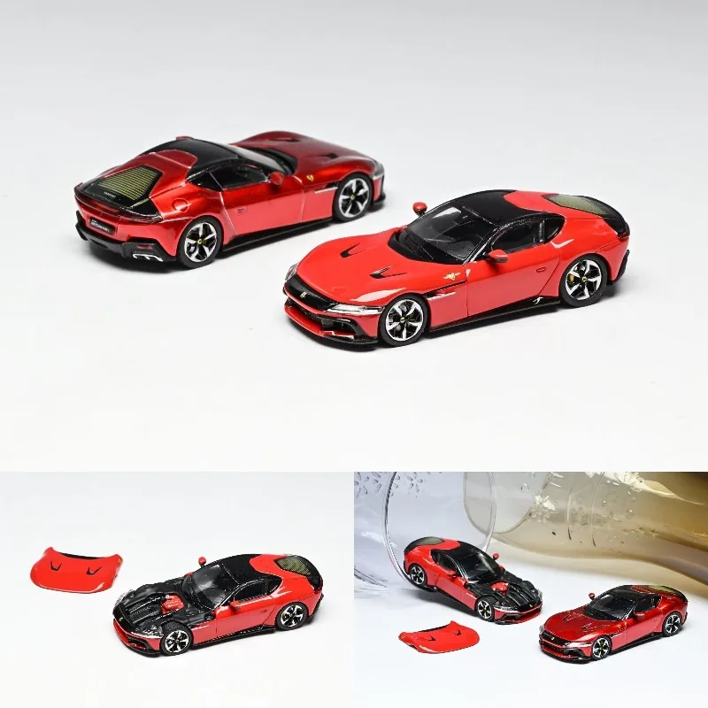 

7CM Model 1:64 Jumping Horse 12-cylinder Cast-Pressed Alloy Car Model, a gift for friends, an adult collection piece.