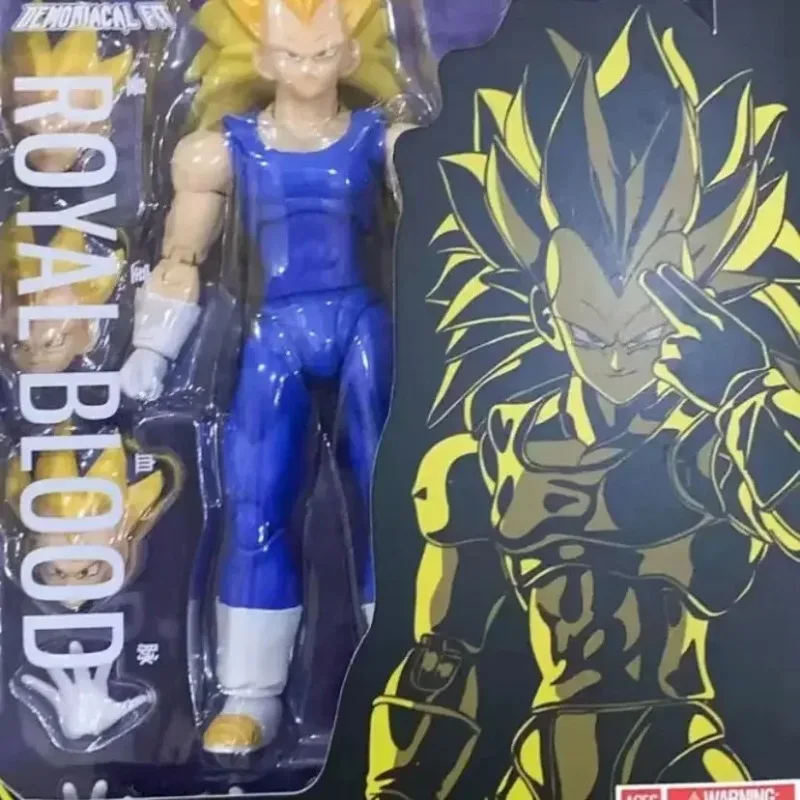 

In Stock Demoniacal Fit Dragon Ball SHF GOKU Vegeta Royal Blood Super Saiyan SSJ3 Anime Action Figure Model Toys Hoilday Gifts