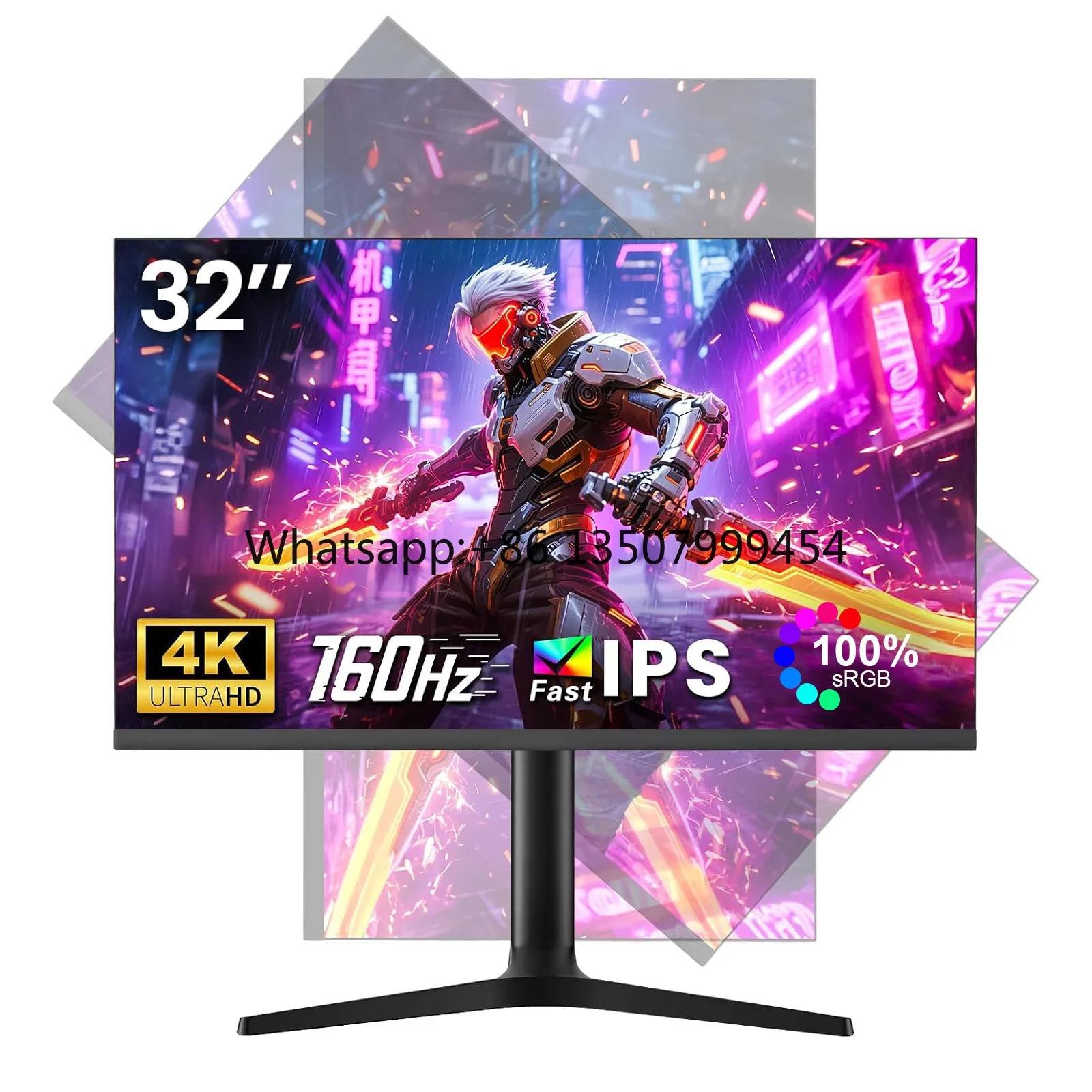 32 Inch 4K 2K 1K Gaming Screen 120hz 165hz 240hz Computer Display 1ms Ips Panel Frameless Desktop Pc Monitor Gaming