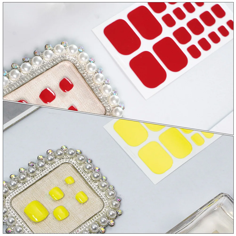 

Toe Nail Art Stickers Decals Toe Nail Covers Durable Beautiful Appearance Simple Shape DIY Accessory Manicure DIY Accessory