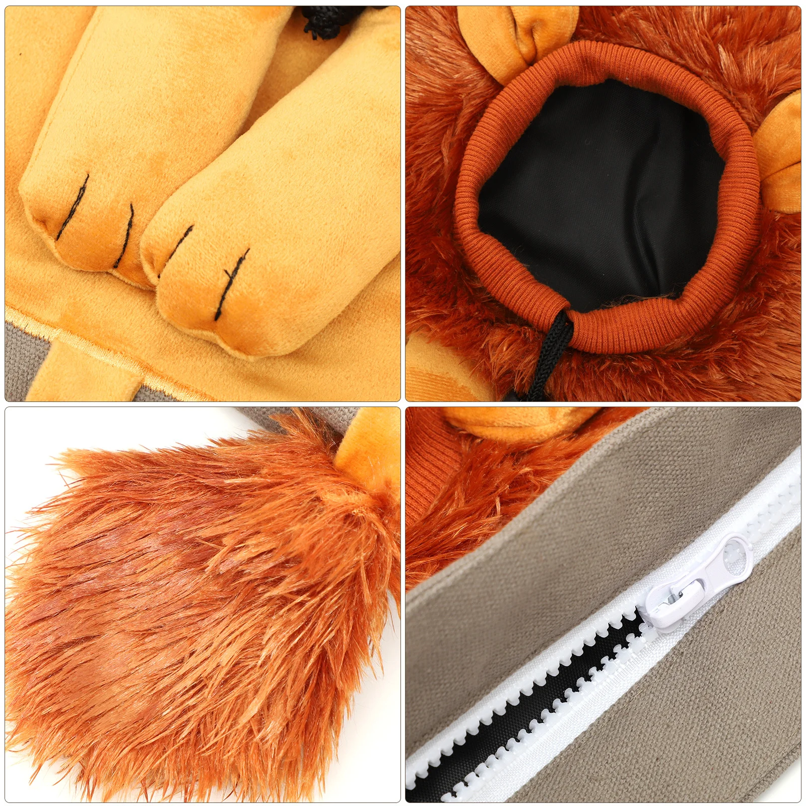 

Small Lion Pet Canvas Carrying Bag Breathable Adjustable Straps 37cm Maximum Opening Travel Sling Cat Carrier Cat Carrier