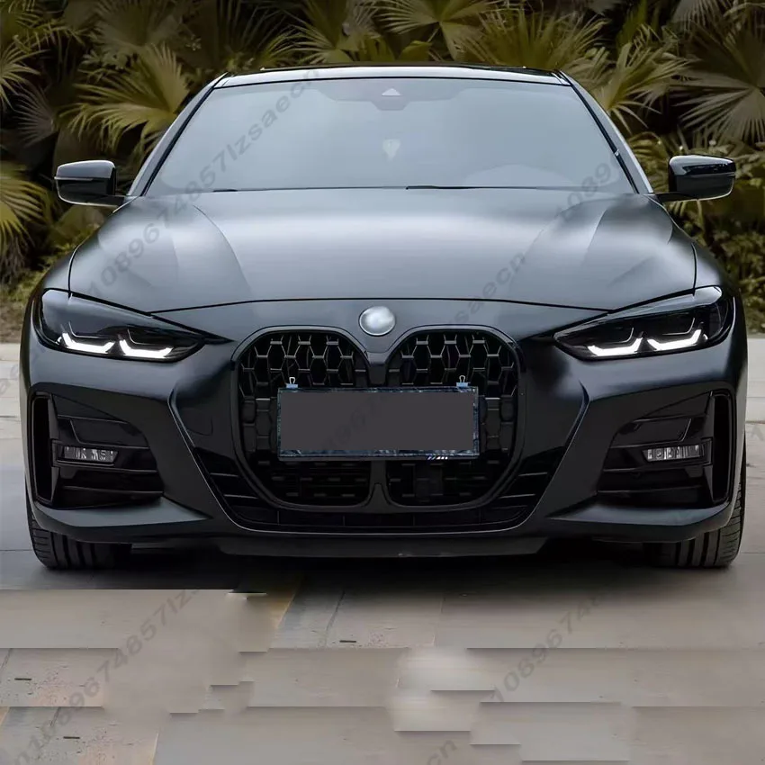 شبكة سباق السيارات ACC لسيارات BMW 4 Series G22 G23 كوبيه 2 أبواب 425i 430i M440i 2021-2024 شبكة المصد الأمامي للسيارة CS نمط أسود