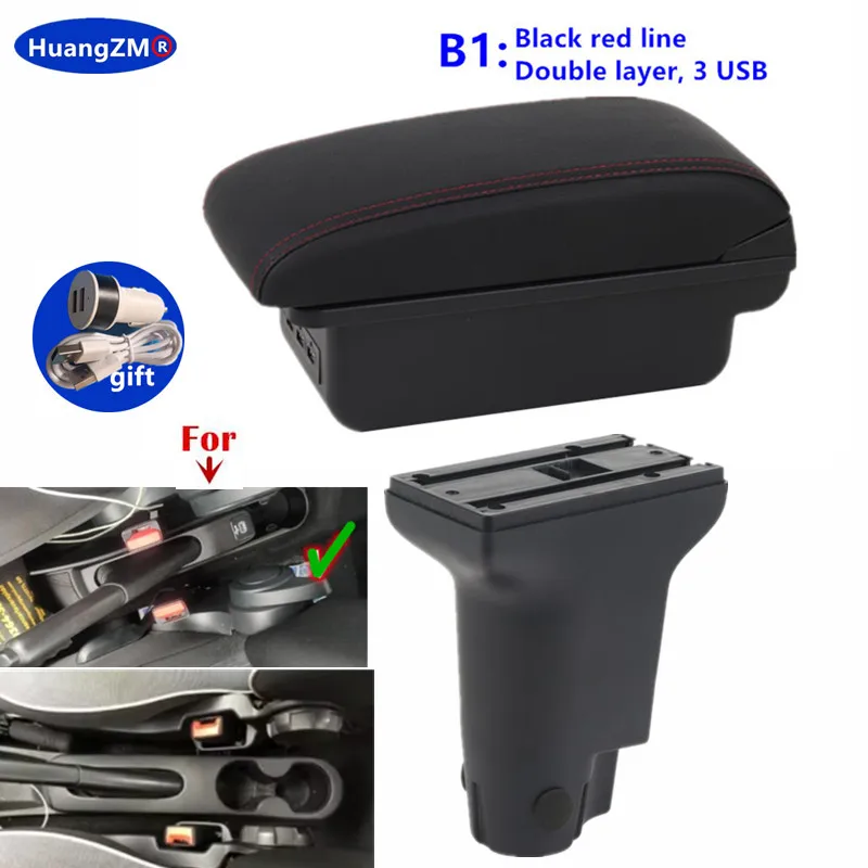 Voor Fiat 500 armsteun doos Voor Fiat CRONOS Auto Armsteun doos Gewijd Retrofit verhogen Interieur Center opbergdoos Auto Accessoires