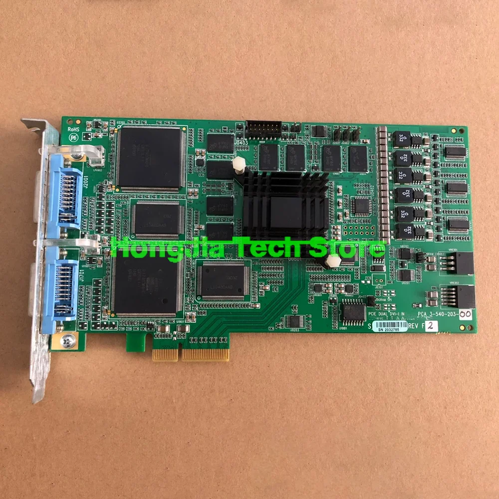 Perfect Work PCIE DUAL-DVI-1 IN PCA 3-540-203-00 Dual Channel Acquisition Card