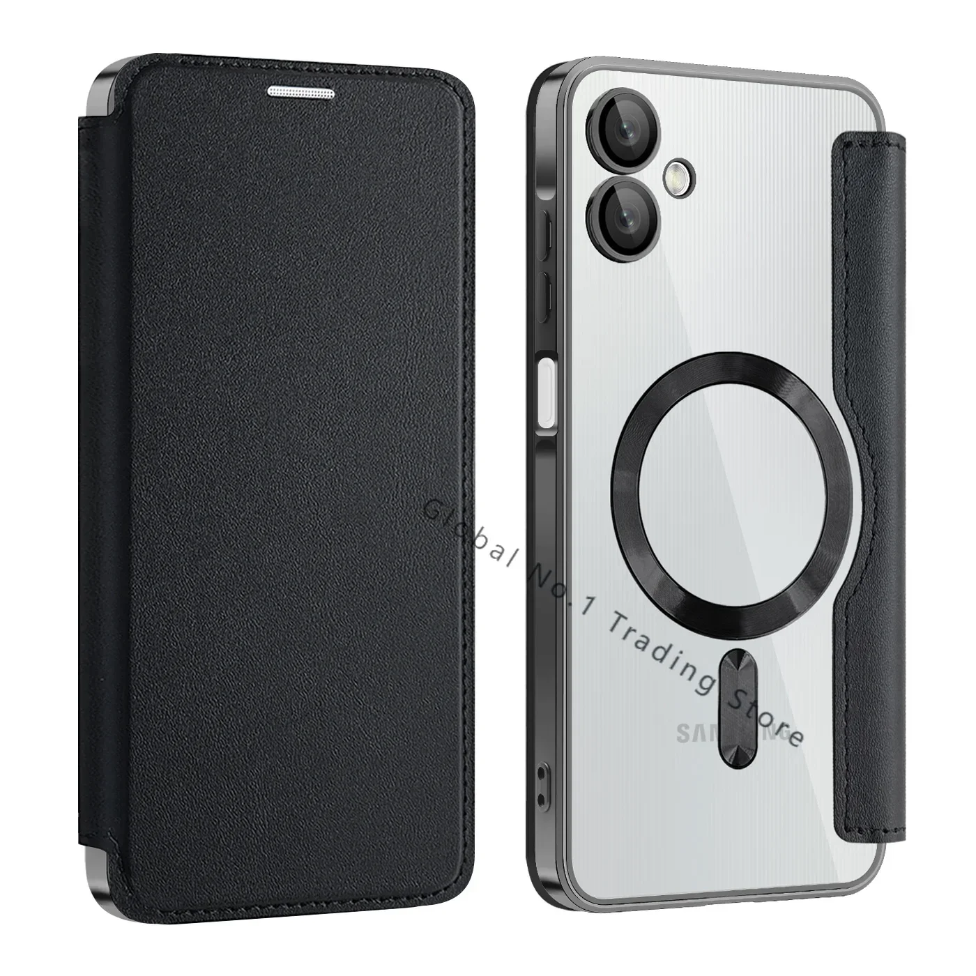 עבור samsung גלקסיה a06 a05s a16 a15 4g מקרה להעיף את מגן מגן מגן מגנטי עבור A35 a55 5g