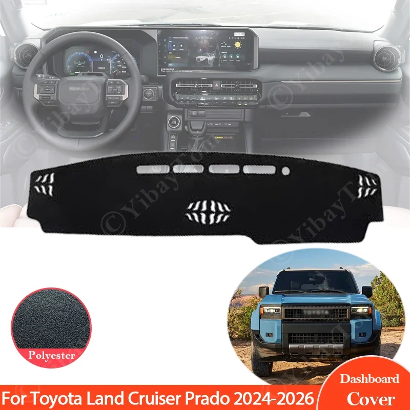 

Anti-UV Mat Dashboard Cover Pad Sunshade Dashmat Carpet Protect 2025 Accessorie For Toyota Land Cruiser Prado J250 250 2024 2026