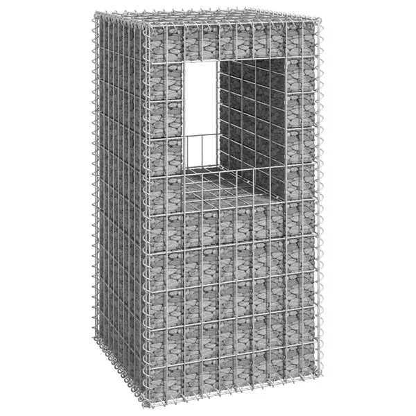

Столб корзины Gabion 19,7 x 19,7 x 31,4 дюйма, утюг
