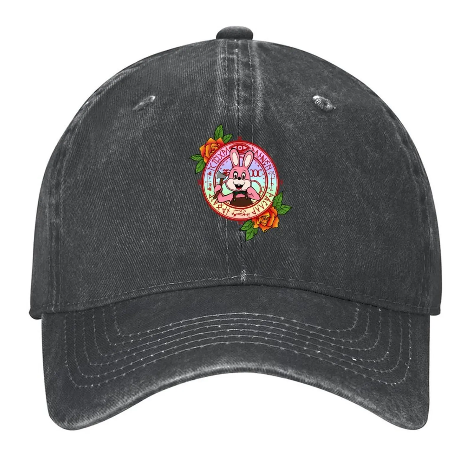 

Robbie the Rabbit - Silent Hill 3 (Pastel Rainbow Version) Baseball Cap Mountaineering Golf funny hat Mens Caps Women's