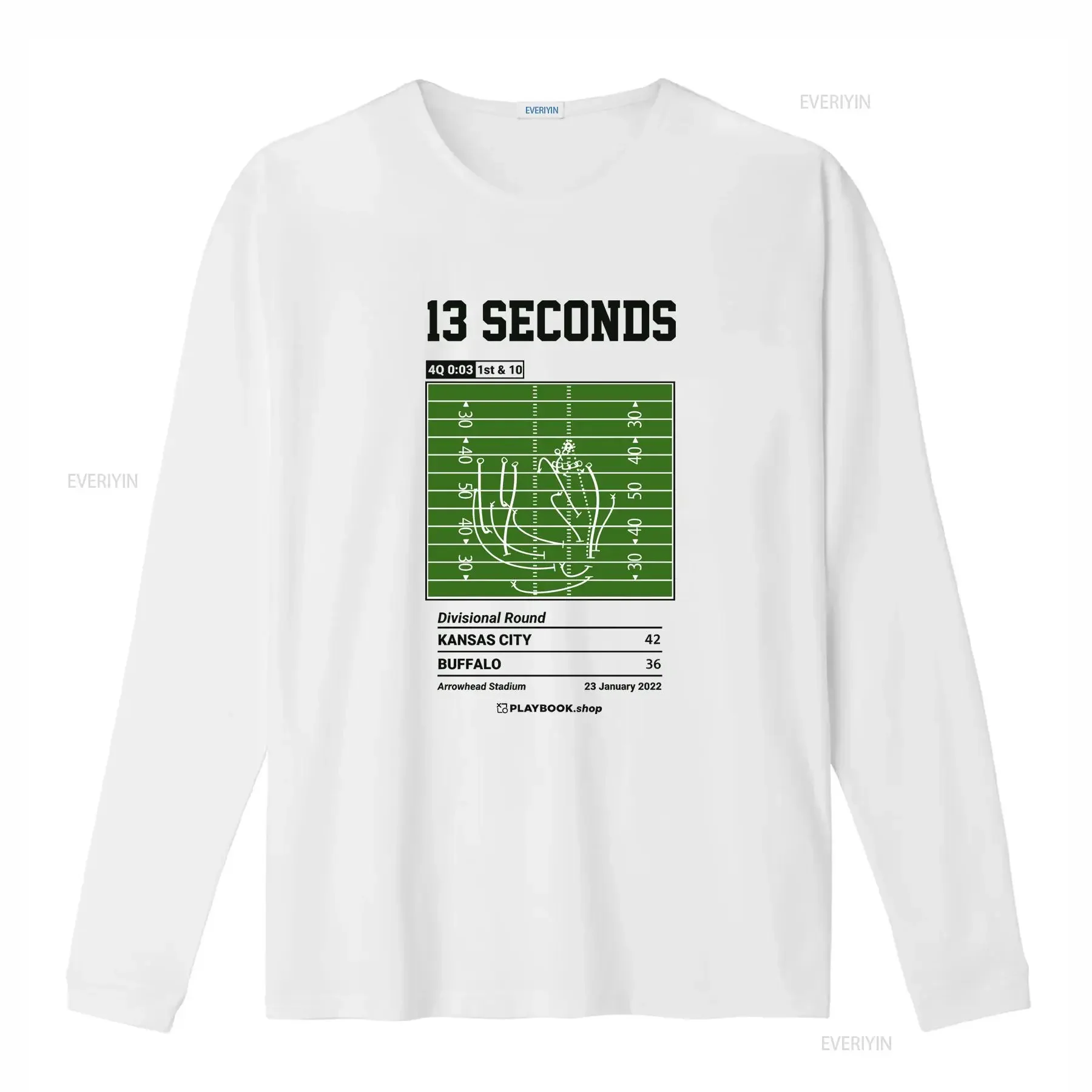 Greatest Chiefs Plays T shirt 13 Seconds 2022 vintage Washed streetwear homme Casual graphic Versatile Stylish Breathable
