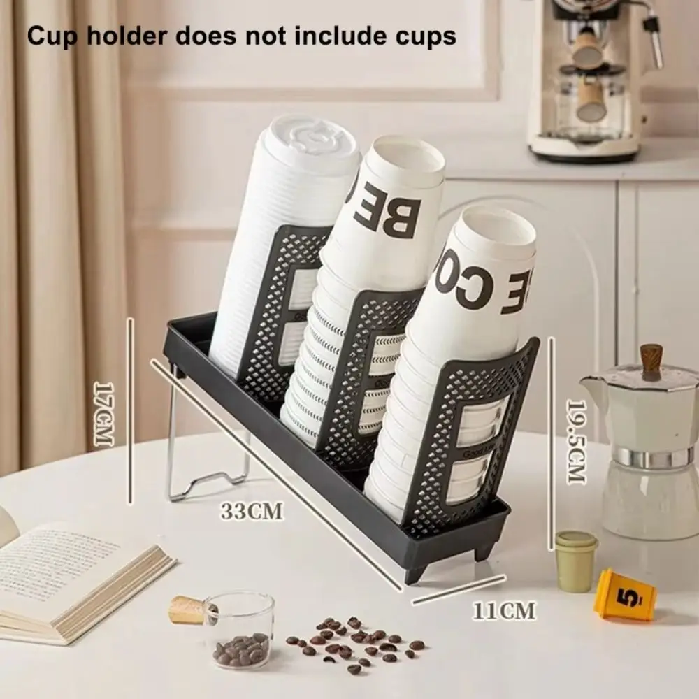 Verdickung Tasse Halter Halterung Faltbare Kaffee Shop Tasse Rack Ultra-große Kapazität Schräg Kaffee Lagerung Ecke Kaffee Shop