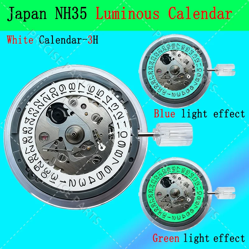 japan-nh35-automatic-mechanical-movement-luminous-calendar：24-jewels-high-accuracy-date-at-3-00-–-mod-watch-replacement