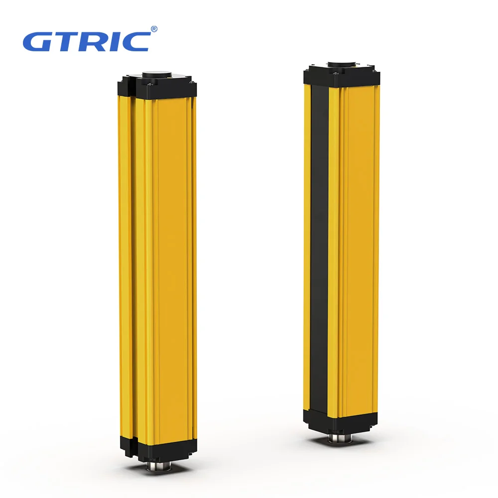 GTRIC Safety Light Curtain Sensor 20mm Pitch Area Protection Device Industrial Infrared Grating Barrier NPN PNP Output 12-24V DC