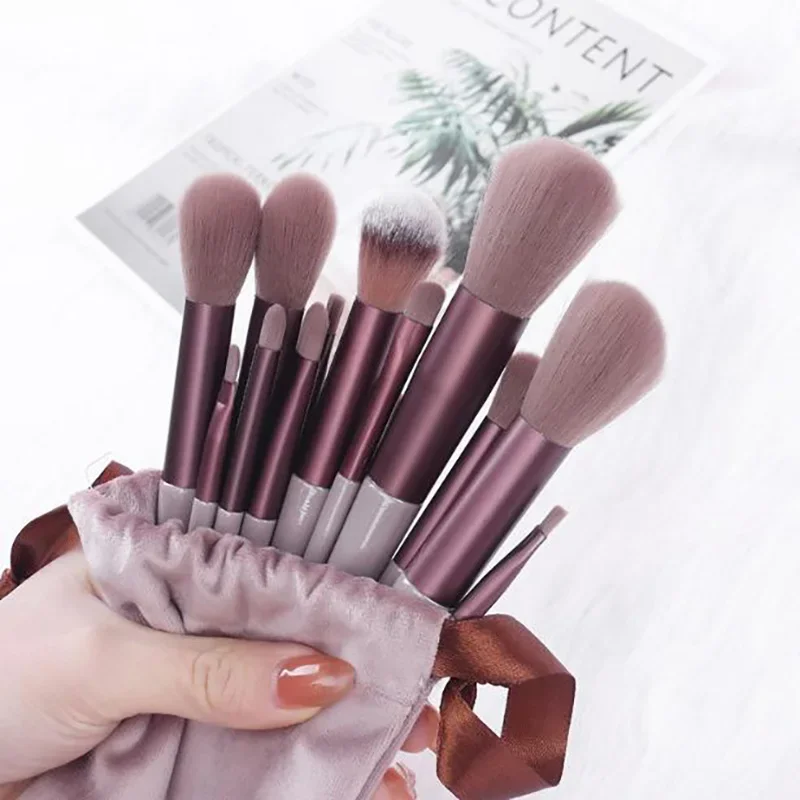

13pcs Makeup Brush Set Soft Fluffy Professiona Cosmetic Foundation Powder Eyeshadow Kabuki Blending Make Up Brush Beauty Tool