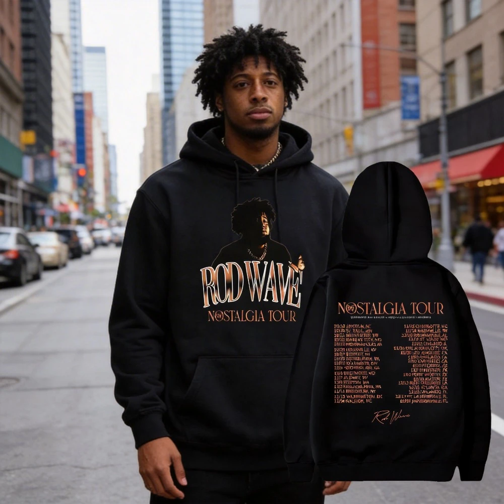 

Худи с принтом Rapper Rod Wave, забавная мужская толстовка в стиле Harajuku, унисекс, уличная одежда, флисовый пуловер, свитшот, одежда в стиле Y2K