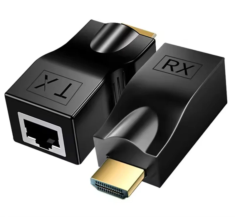hdmi extender rj45 4K 3D HDMI 1.4 30M Extender to RJ45 Over Cat 5e/6 Network LAN Ethernet Adapter-big sale