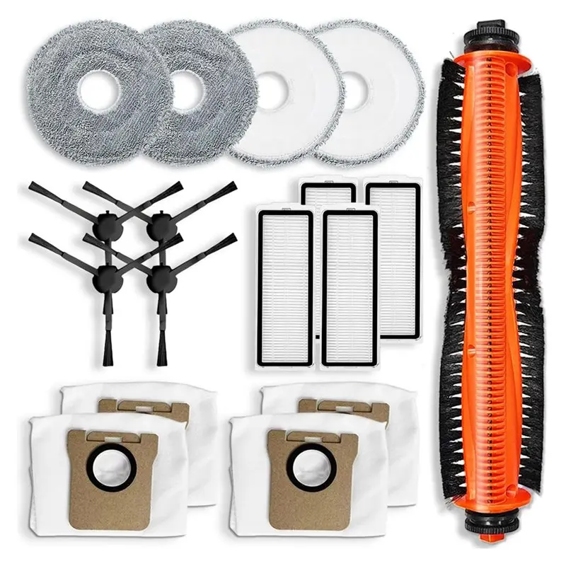 

AT28-для Xiaomi Roborock S5 Max S6 Pure, E4, E5 S6 Maxv, сменный комплект для пылесоса, роликовая щетка, HEPA-фильтр, ткань для швабры