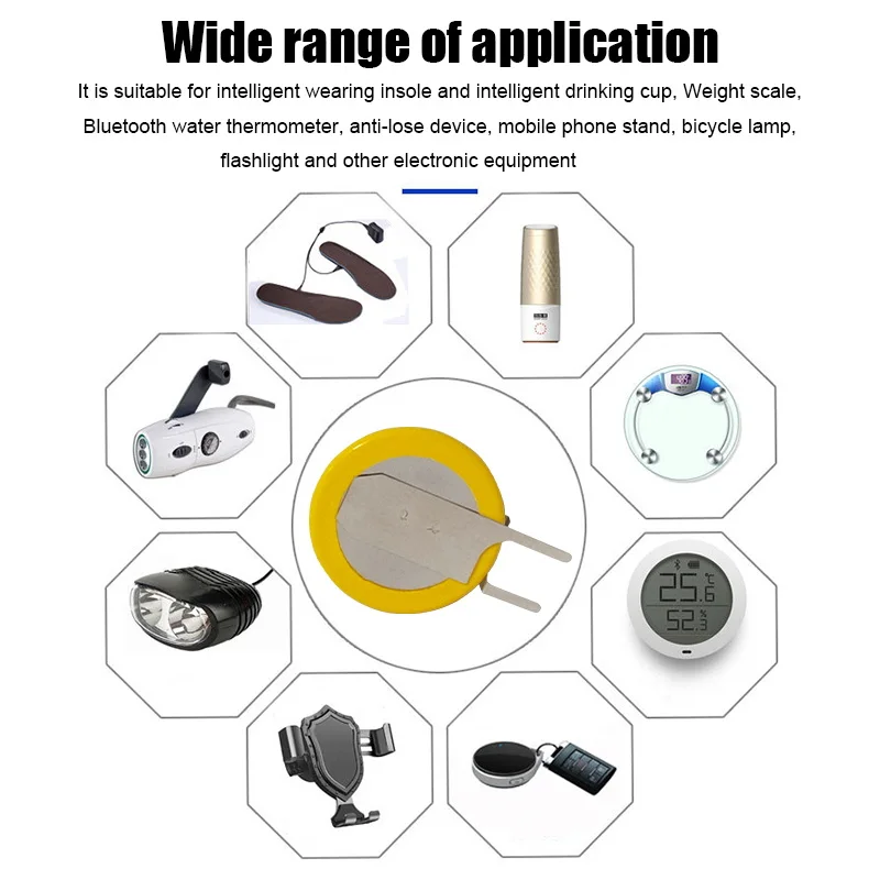 1 قطعة ML1220 18mAh 3V لابتوب قابل لإعادة الشحن بطارية اللوحة الأم بدلا من CR1220 مع قدم لحام
