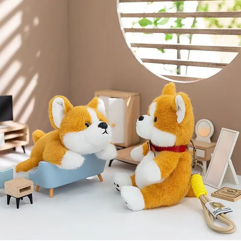 15/22cm palmowa skarb corgi lalka symulacja wypchana pluszowa zabawka lalka ręczna kreskówka urocza poduszka zabawny prezent dla dziecka lalka w domu