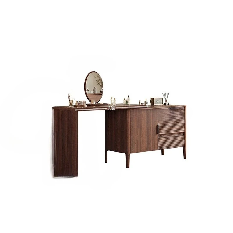 

Dresser bedroom modern simple small apartment black walnut light luxury