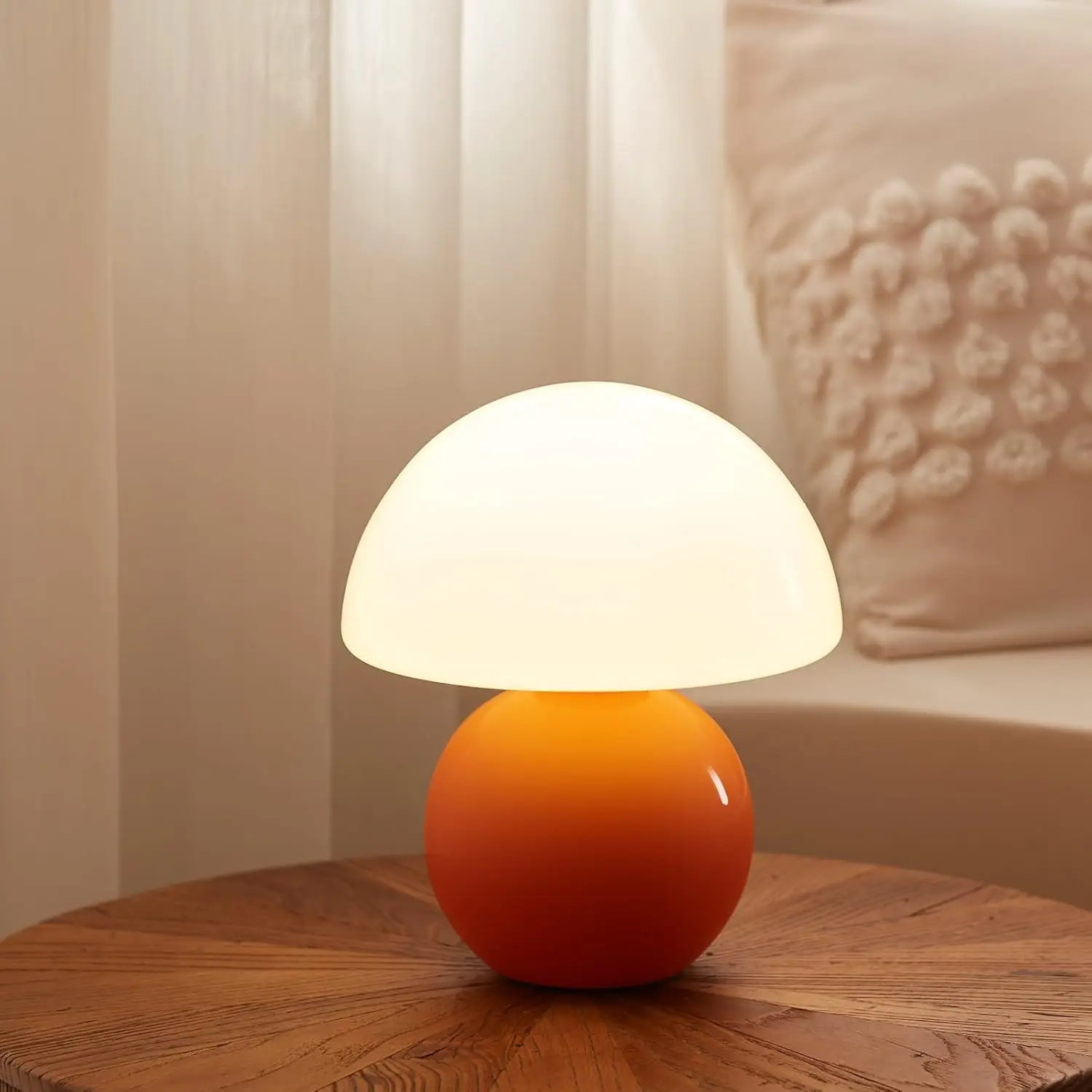 Cute Mushroom Table Lamp for Bedroom, Living Room, Night Stands - Modern Aesthetic Decor