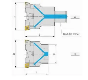 Two-Blade CKB1-TWN2013-35 Series Rough Head Boring Tool Made of Steel