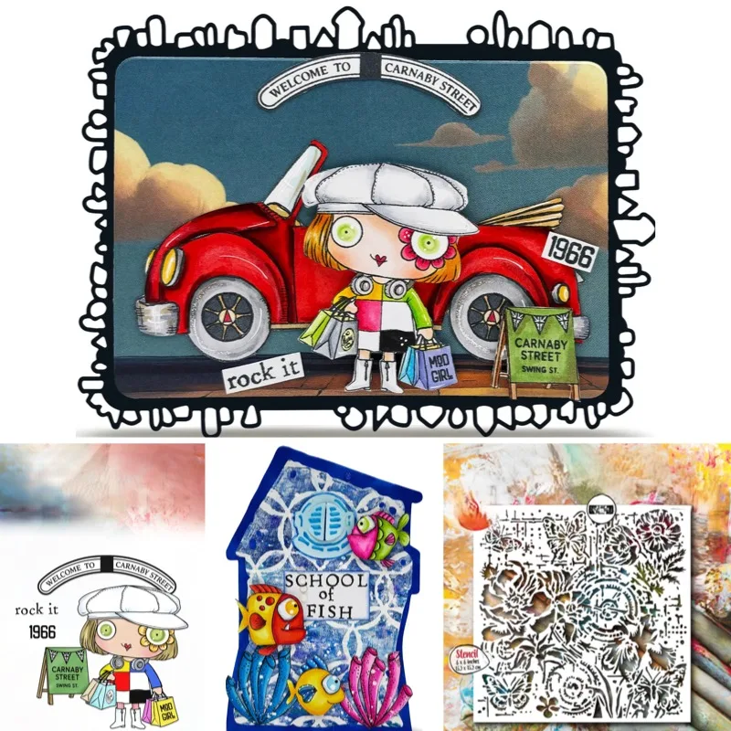 Parche de pulso de goteo Wilt Script, troquel de Metal cortado y sellos de plantilla para reserva de chatarra, plantilla de papel para álbum, decoración de tarjetas de regalo DIY