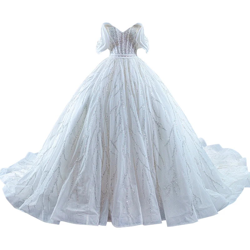 kisswhite personalizzato Rsm67492 Nuovo design abito da ballo da sposa con spalle scoperte