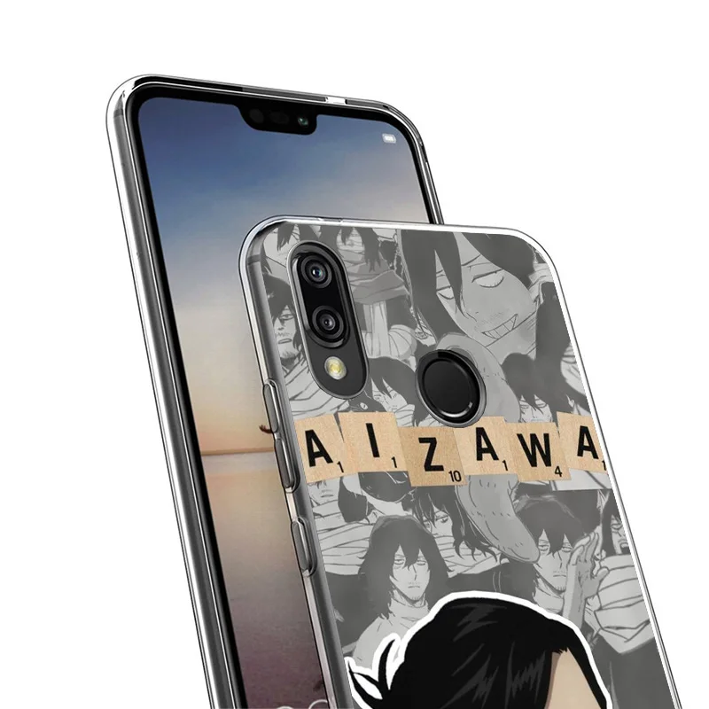 My Hero Aizawa Shouta Cover Phone Case For Huawei P40 P30 P20 P10 Lite Mate 20 10 Pro P Smart Z Y5 Y6 Y7 Y9S Soft Fundas Shell