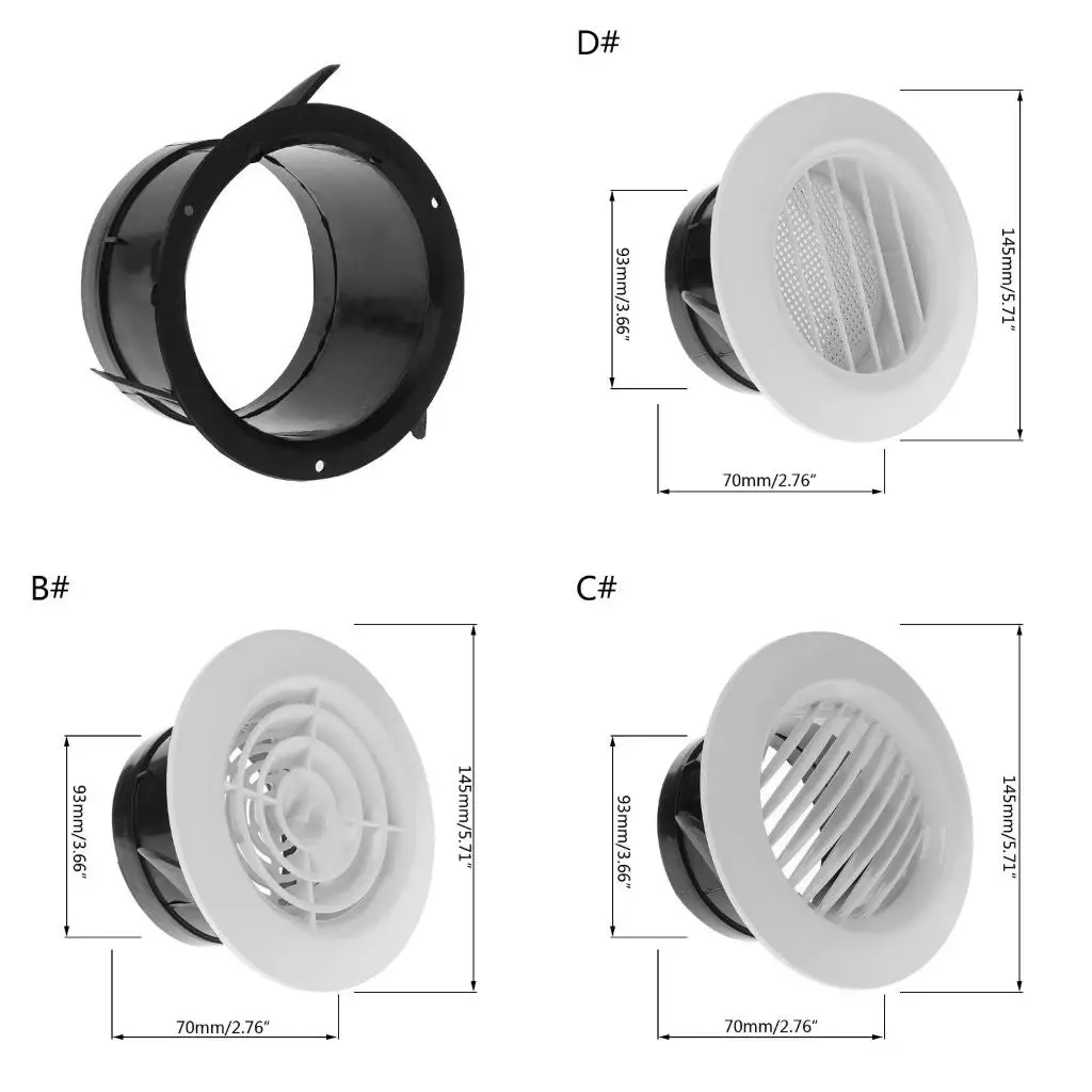 

Universal ABS Air Vent Extract Diffuser Ducting Ventilation Cover high quality