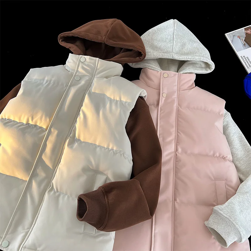 Ladies Outdoor Commuting Sports Windproof Warm Breathable Cotton Vest Autumn and Winter Trendy Versatile and Comfortable Vest
