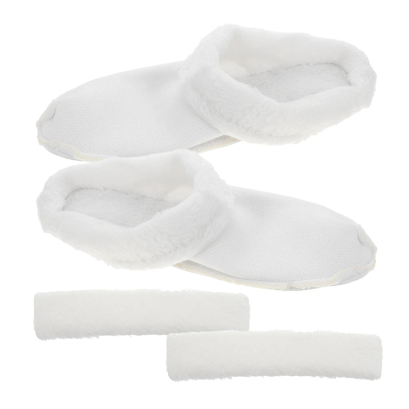 Thermal Cover Shoes Crease Protector Slippers Plush Liners Men Clogs Inserts Winter Warm Insoles