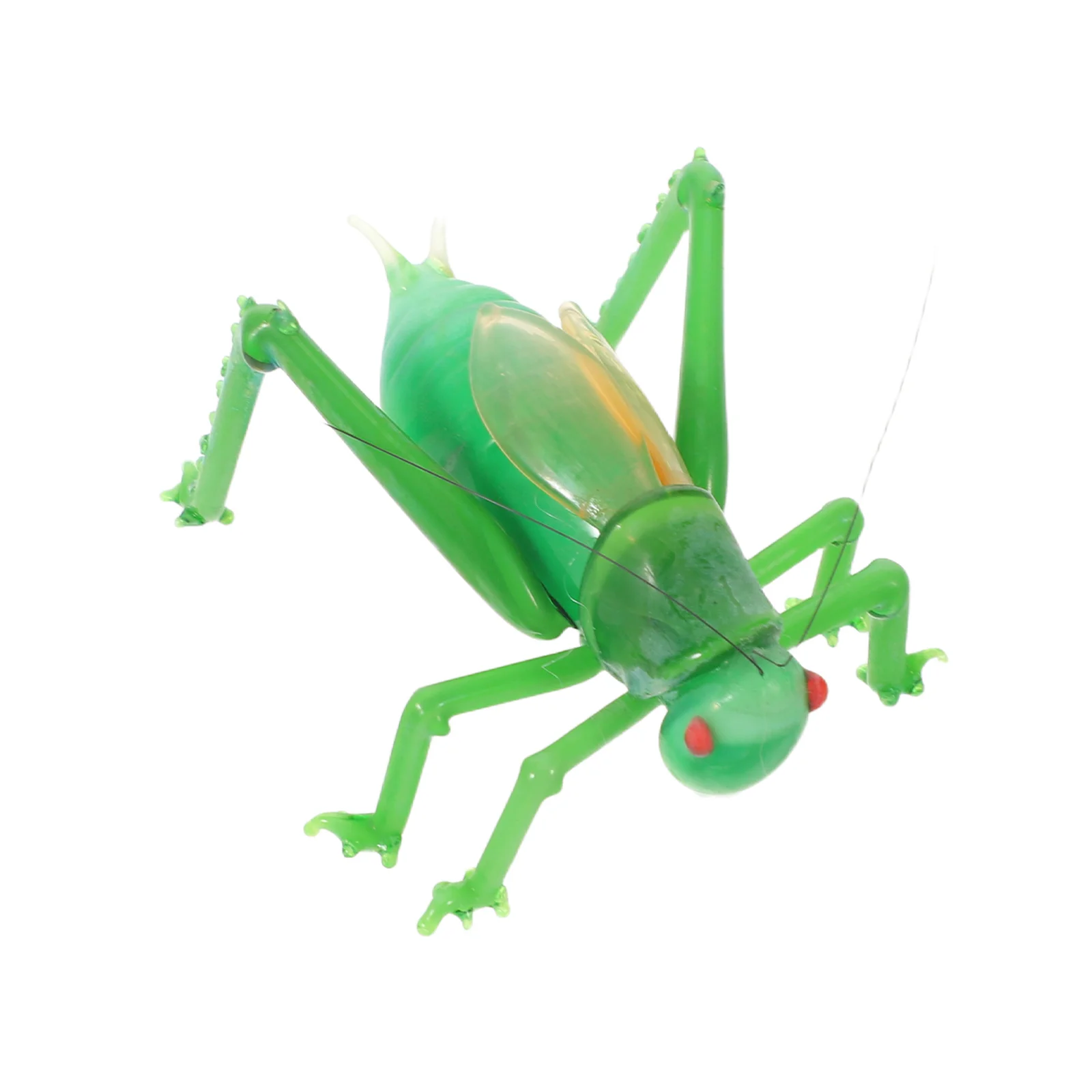 

Tiny Glass Grasshopper Statue - Artistic Insect Sculpture for Tabletop Display - Unique Gift Idea for Women Miniature Animal