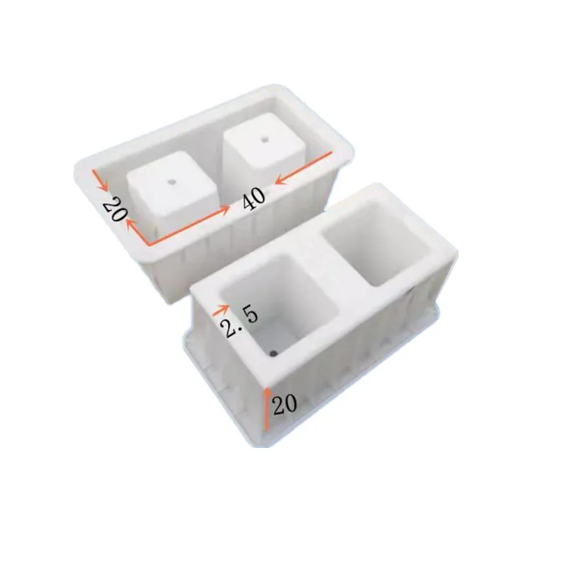 

Foreign hot-selling cement block concrete oblique hollow square brick injection mold
