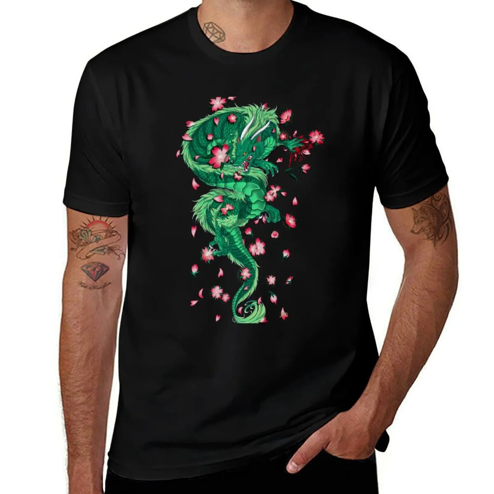 

Obi’s dragon tattoo T-Shirt affliction shirts summer top plus size clothes croswit shirt man clothing for men