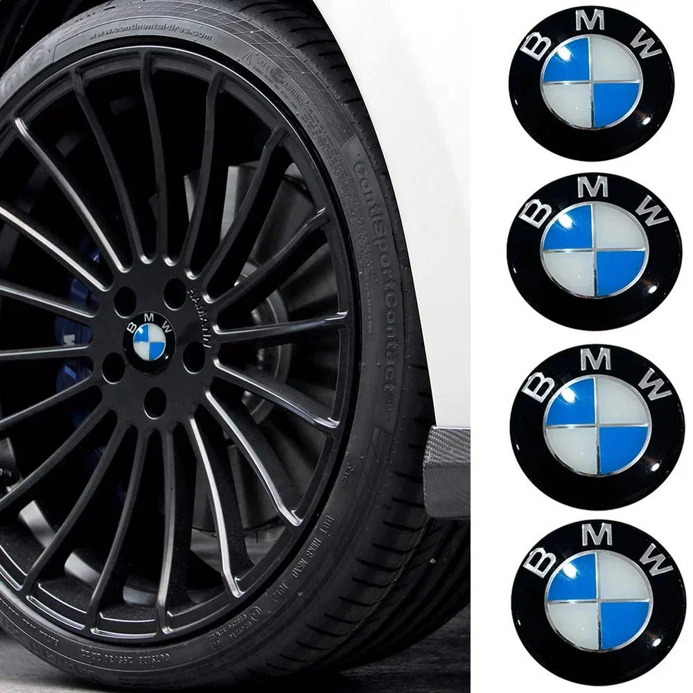 63mm 4pc Bmw Car Wheel Hub Caps Center Cover Emblem Sticker All Models Steering Wheel Hubcap Auto Parts Accessories for Bmw