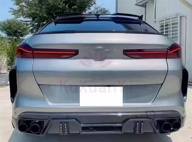 تستخدم لسيارات BMW X6M F96 طقم هيكل من ألياف الكربون ملحقات السيارة X6M F96 ترقية LD نمط الناشر المفسد طقم الجسم