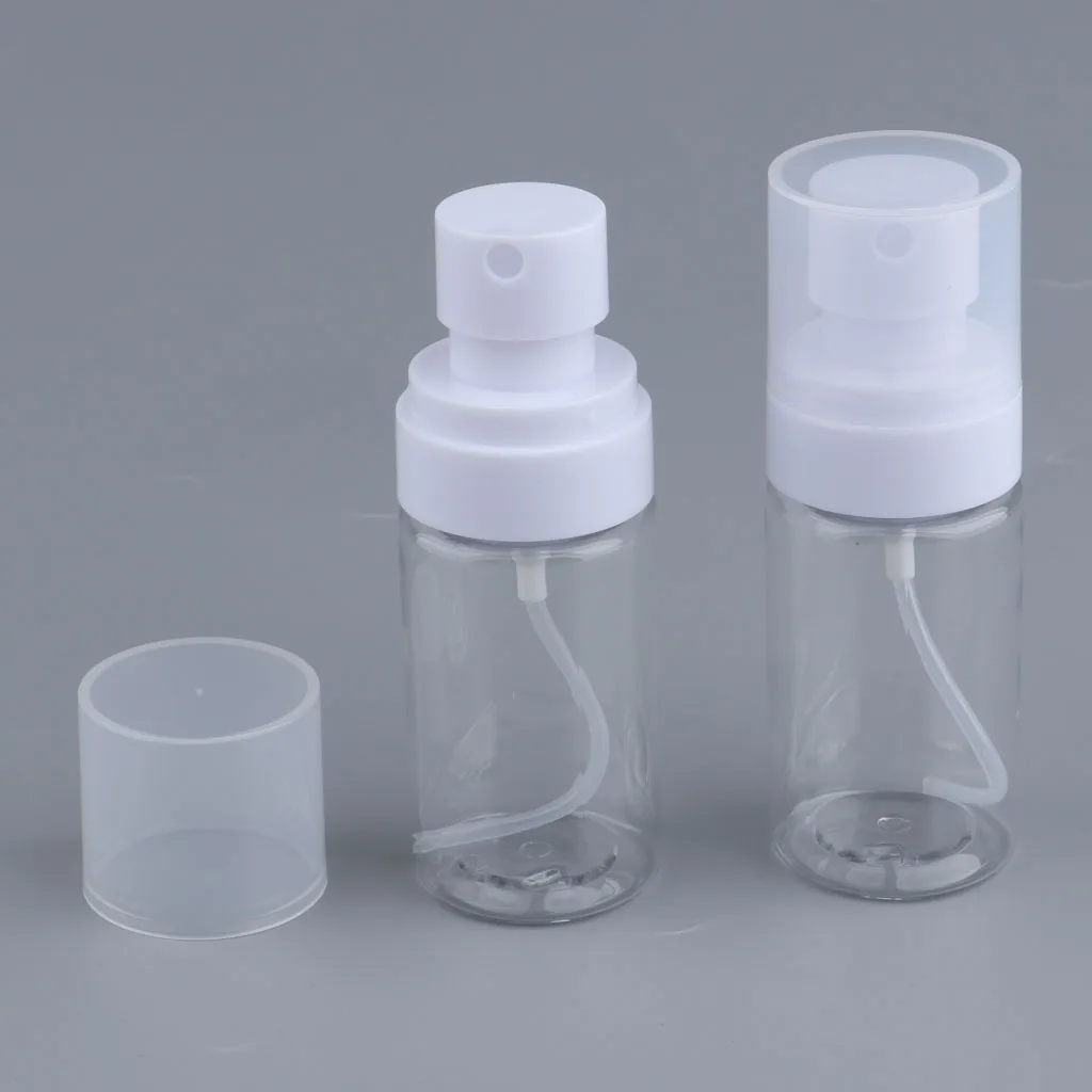 Refillable Empty Makeup Bottle with Pump Spray Head Plastic Cosmetic Lotion Dispenser for Skincare and Travel