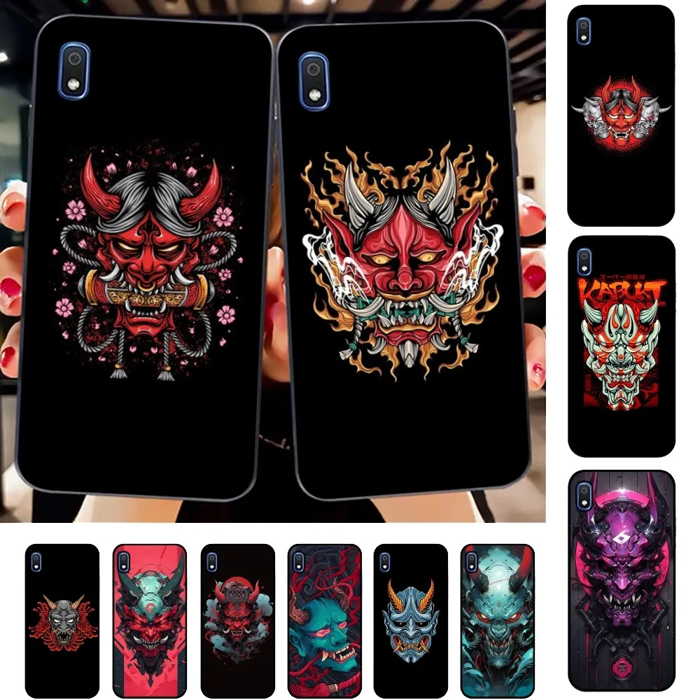 Japanese Oni Hannya Demon Mask Phone Case For Samsung A 10 11 12 13 20 21 22 30 31 32 40 51 52 53 70 71 72 73 91 13 Shell