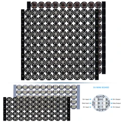 WS2812B LED RGB Module DC5V con scheda dissipatore di calore chip IC WS2812 indirizzabile individualmente in SMD 5050 RGB Full color Ligh Beads