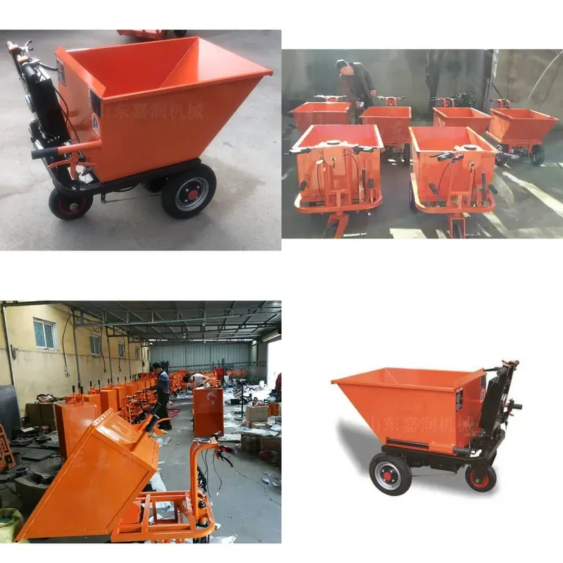 HCY HCY Electric small gray bucket car, hand-pushed tricycle, convenient workshop site tricycle